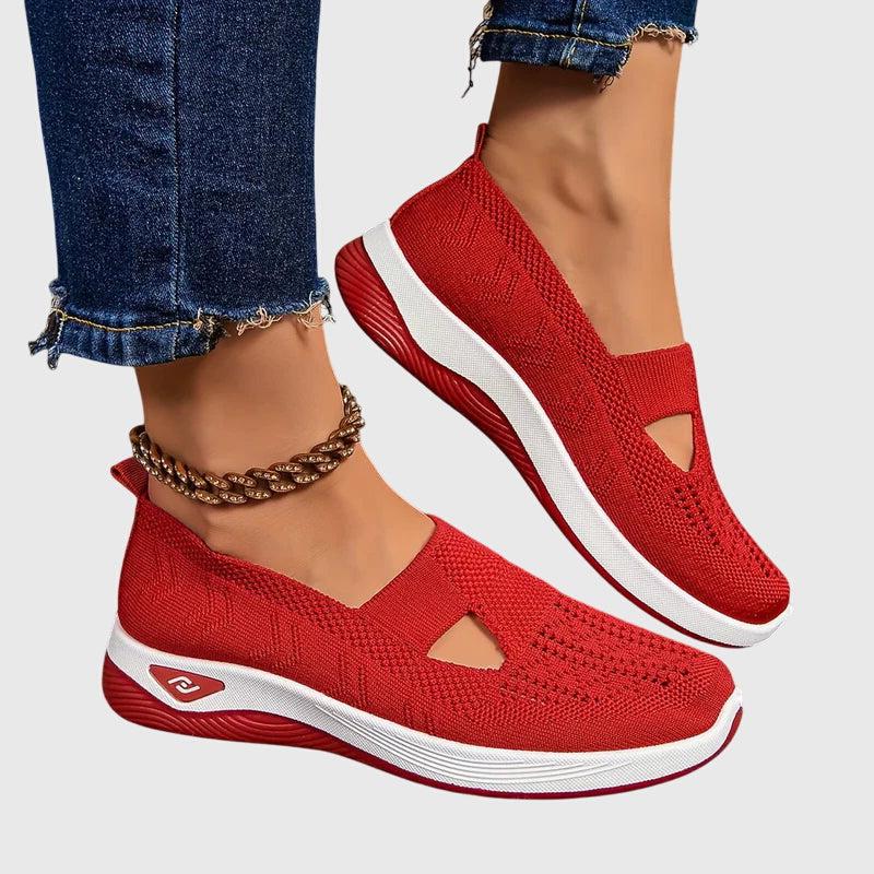 Black Orthopedic Slip-On Shoes for Women UK – Smart Casual Office Wear Evening