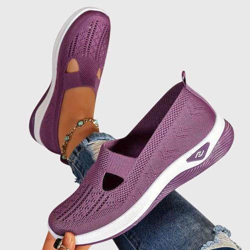 Black Orthopedic Slip-On Shoes for Women UK – Smart Casual Office Wear Evening