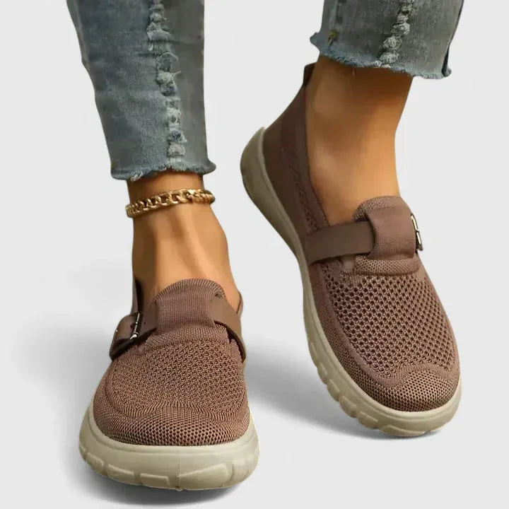 Brown Orthopedic Loafers for Women UK – Smart Casual Office Wear Evening