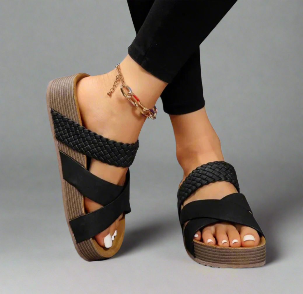 Brown Orthopedic Sandals for Women UK – Smart Casual Holiday Wear Evening