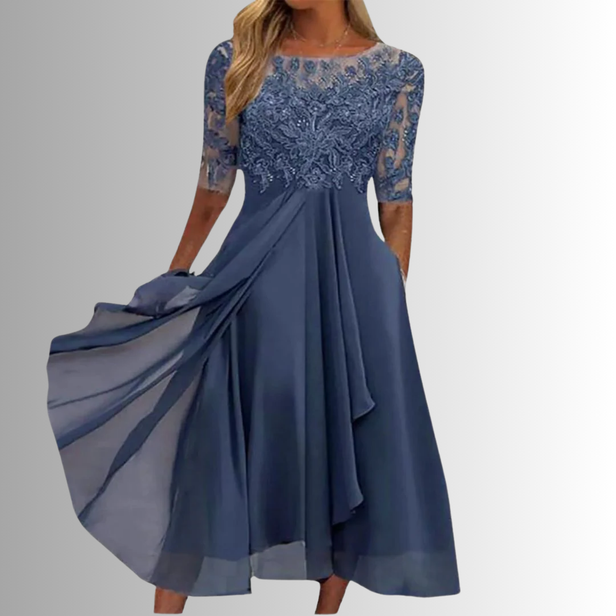 Elegant Lace Dress for Women | Stylish Evening Wear | Classic Fit