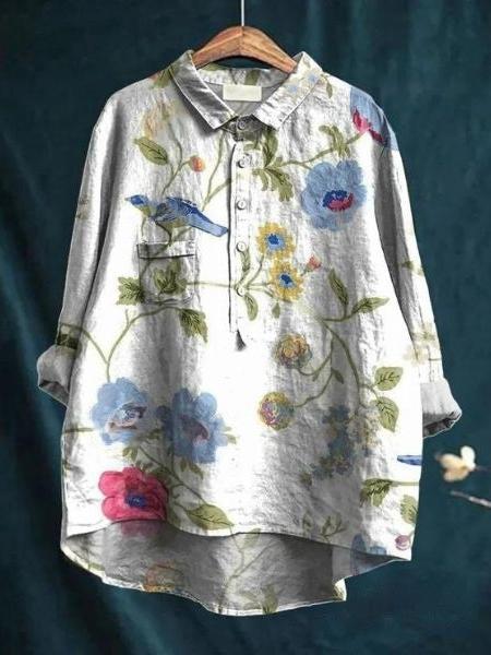 Floral Blouse for Women UK – Smart Casual Office Brunch Holiday Wear