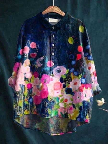 Floral Blouse for Women UK – Smart Casual Office Brunch Holiday Wear