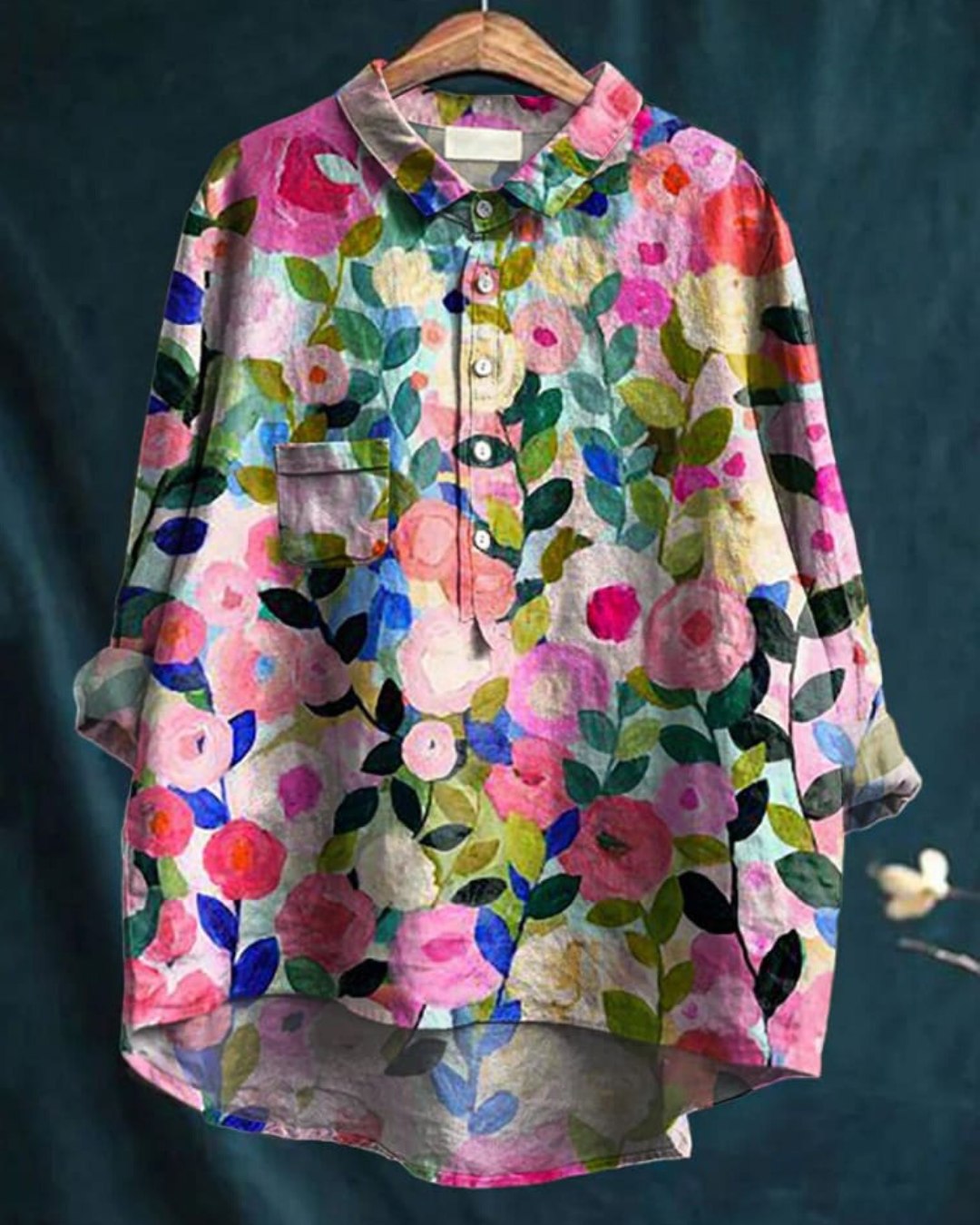 Floral Blouse for Women UK – Smart Casual Office Brunch Holiday Wear