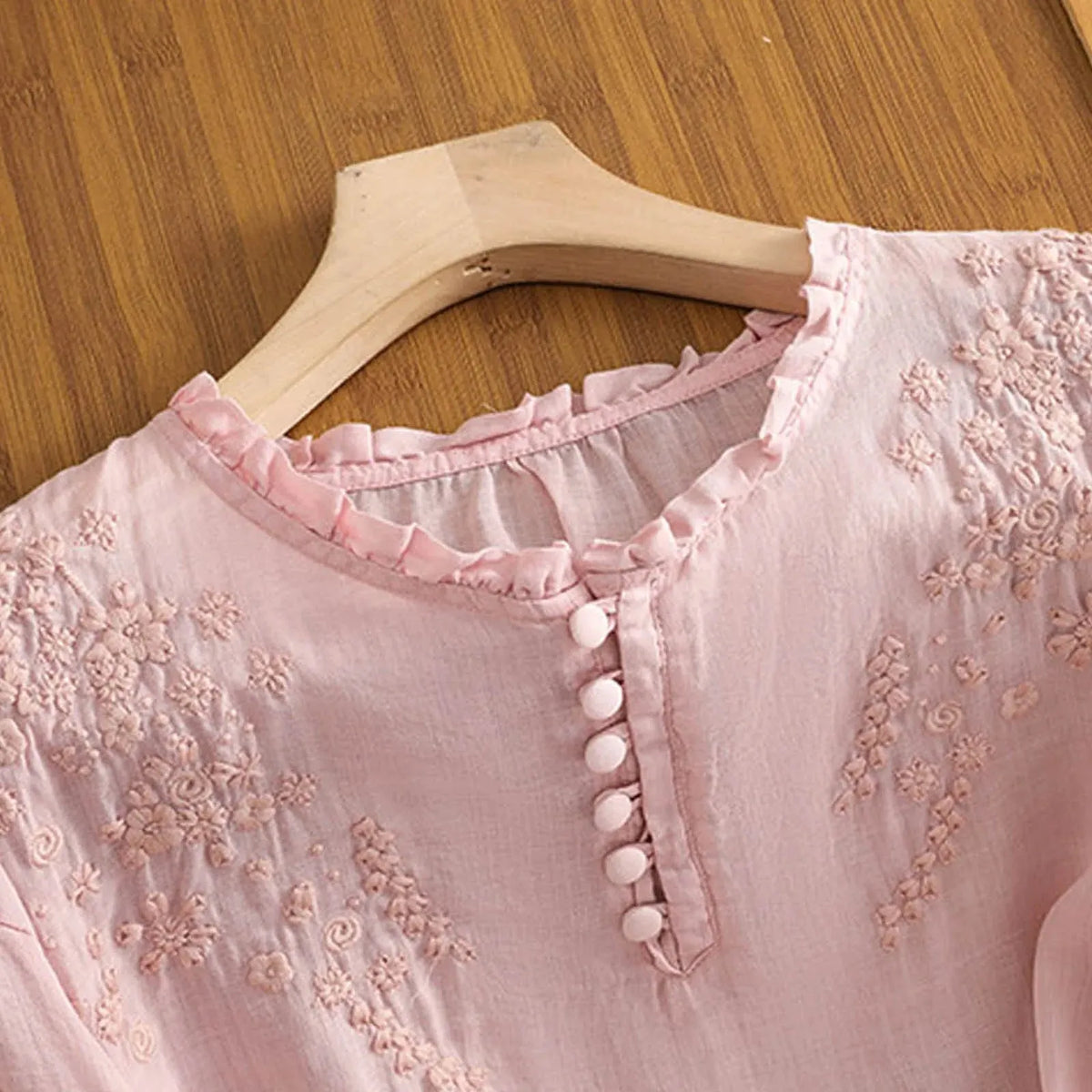 Floral Button-Front Blouse Women UK – Smart Casual Office Holiday Wear