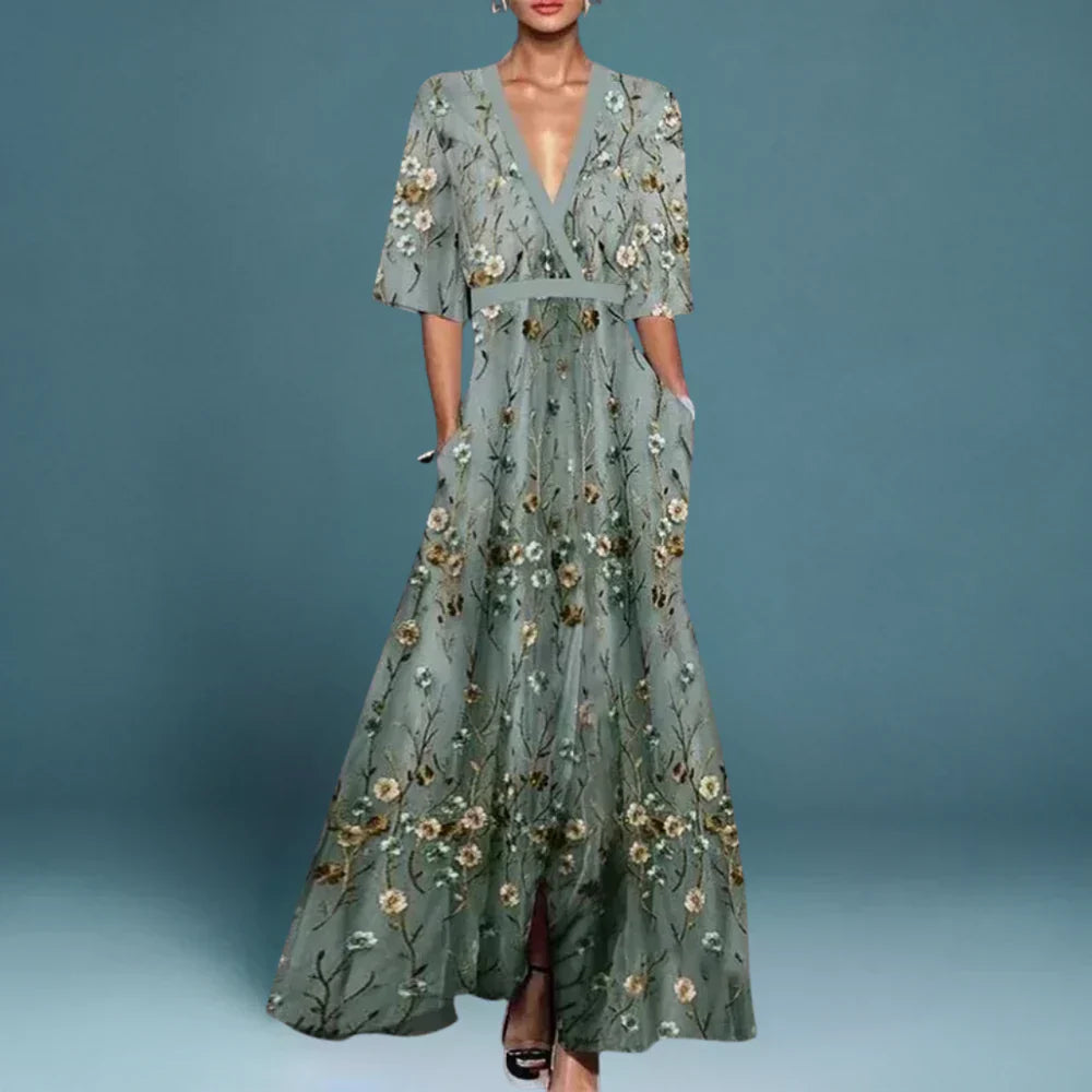 Floral Maxi Dress | Elegant Design | Perfect for Casual or Formal Events