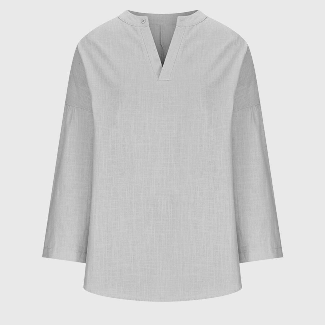 Flowy White Beach Shirt for Women UK – Holiday Wear Brunch Smart Casual
