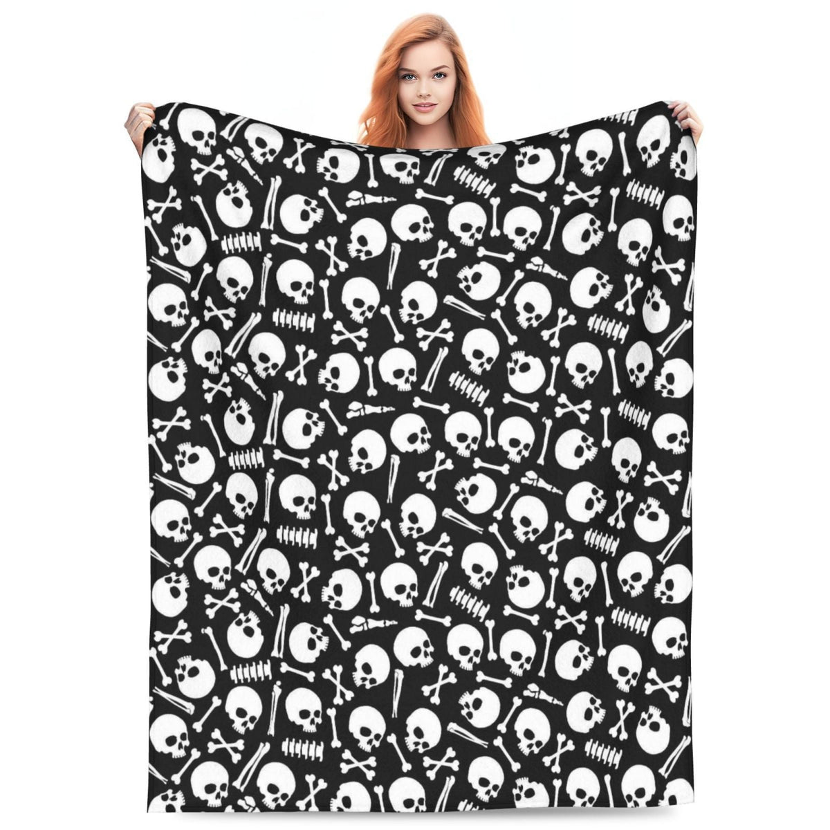 Halloween Fleece Blanket – Cozy Home Decor, Seasonal Gift
