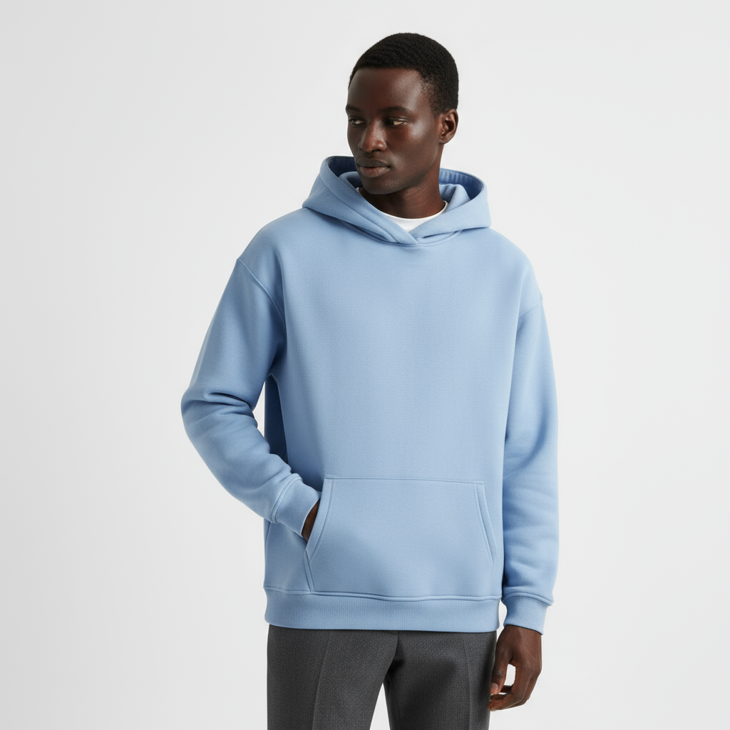 Heavyweight Cotton Men's Hoodie | Essential Casual Wear for Comfort and Warmth | Ideal for Everyday Use