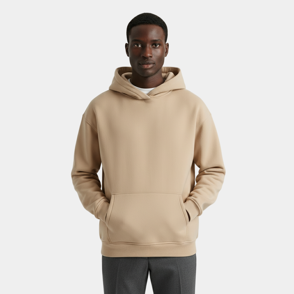 Heavyweight Cotton Men's Hoodie | Essential Casual Wear for Comfort and Warmth | Ideal for Everyday Use