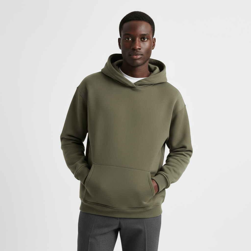 Heavyweight Cotton Men's Hoodie | Essential Casual Wear for Comfort and Warmth | Ideal for Everyday Use