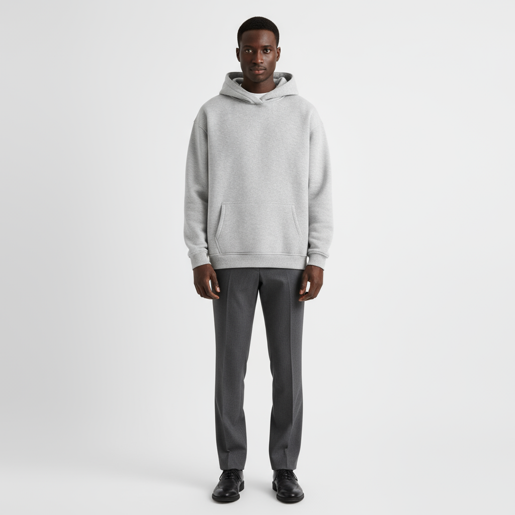 Heavyweight Cotton Men's Hoodie | Essential Casual Wear for Comfort and Warmth | Ideal for Everyday Use