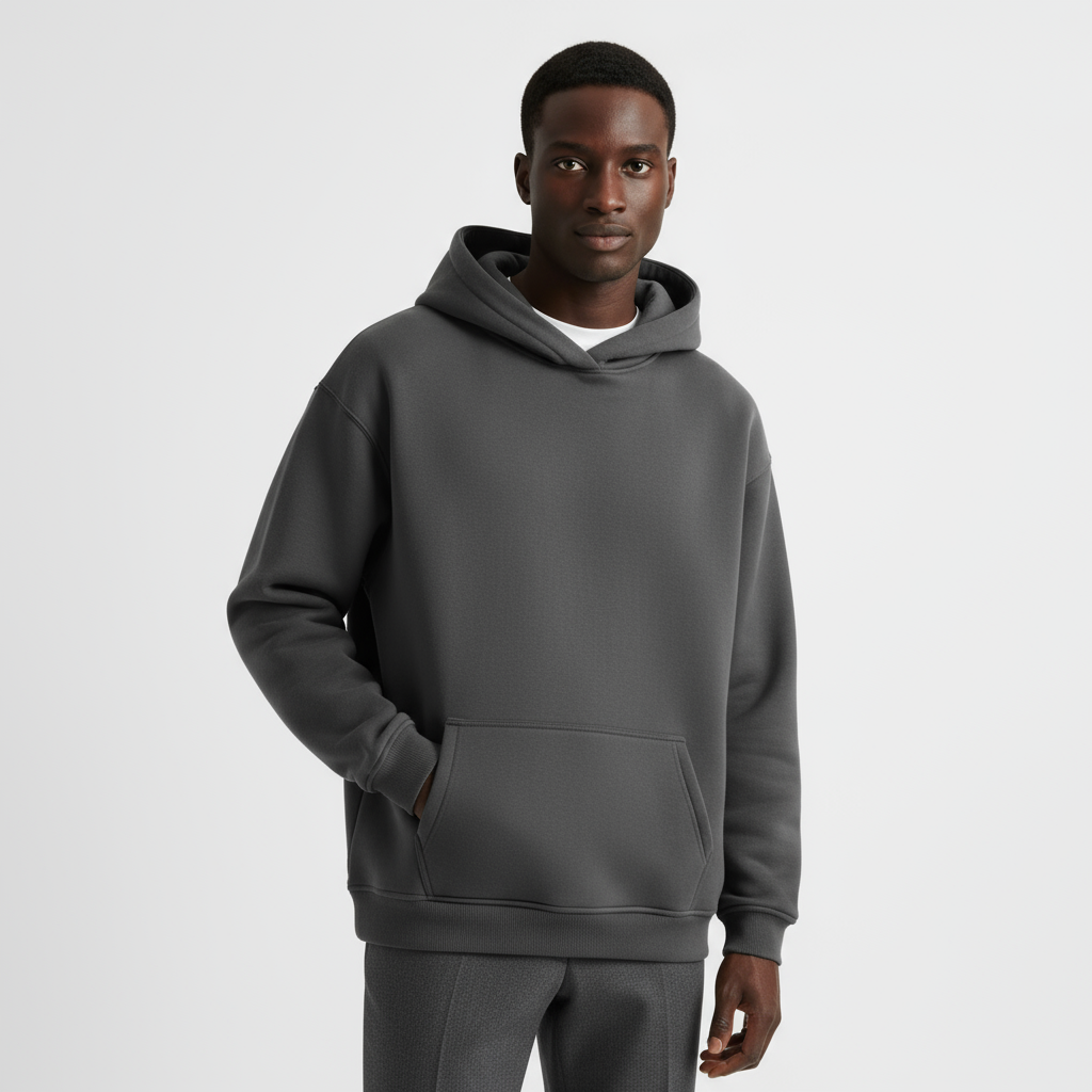 Heavyweight Cotton Men's Hoodie | Essential Casual Wear for Comfort and Warmth | Ideal for Everyday Use