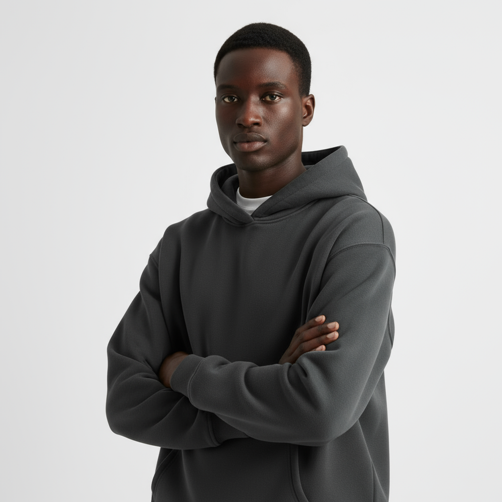 Heavyweight Cotton Men's Hoodie | Essential Casual Wear for Comfort and Warmth | Ideal for Everyday Use