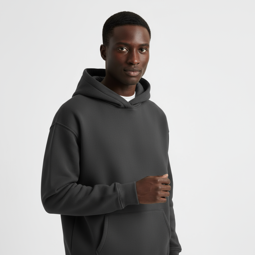 Heavyweight Cotton Men's Hoodie | Essential Casual Wear for Comfort and Warmth | Ideal for Everyday Use