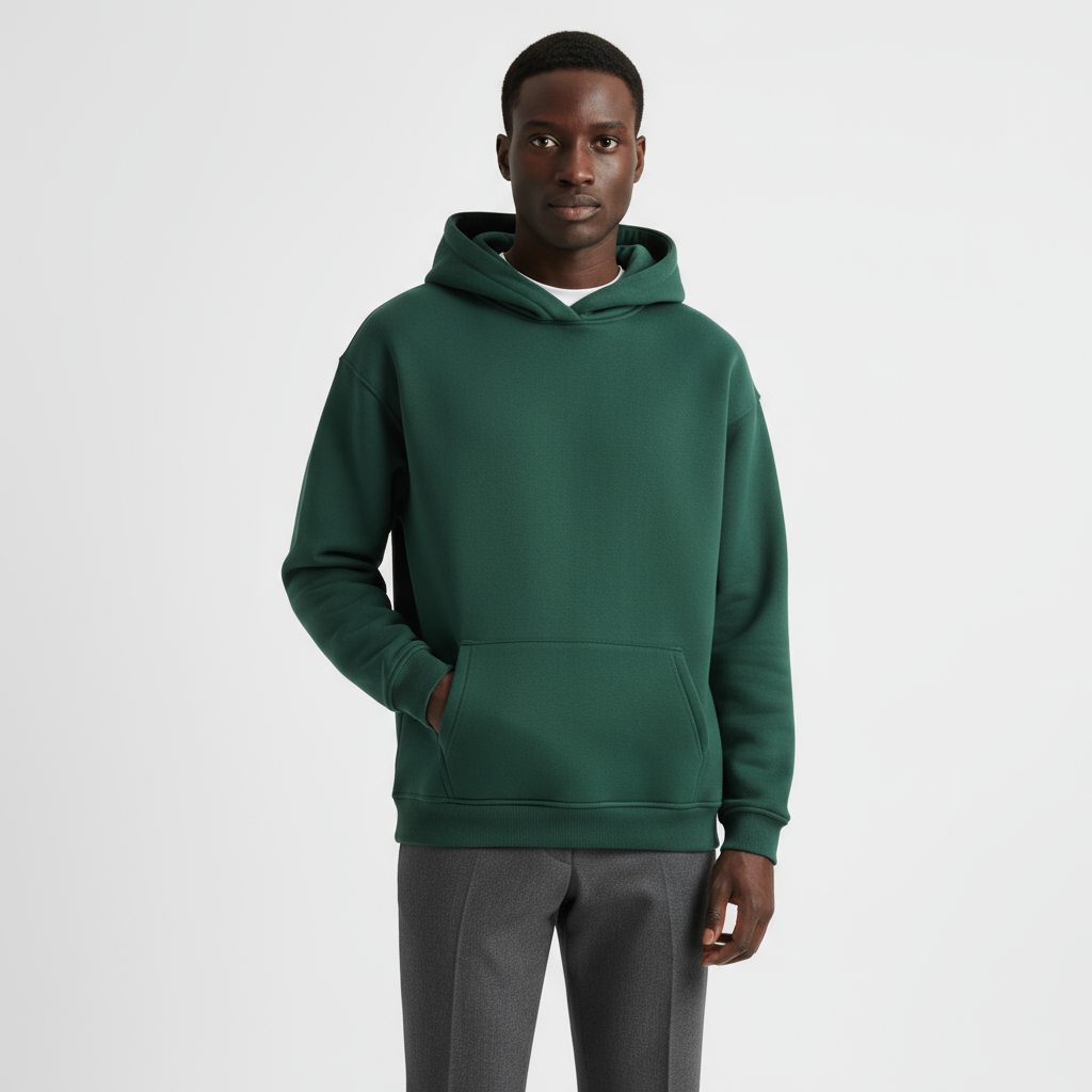 Heavyweight Cotton Men's Hoodie | Essential Casual Wear for Comfort and Warmth | Ideal for Everyday Use