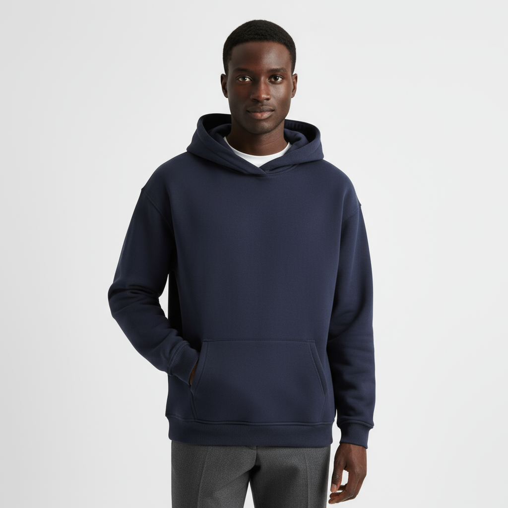 Heavyweight Cotton Men's Hoodie | Essential Casual Wear for Comfort and Warmth | Ideal for Everyday Use