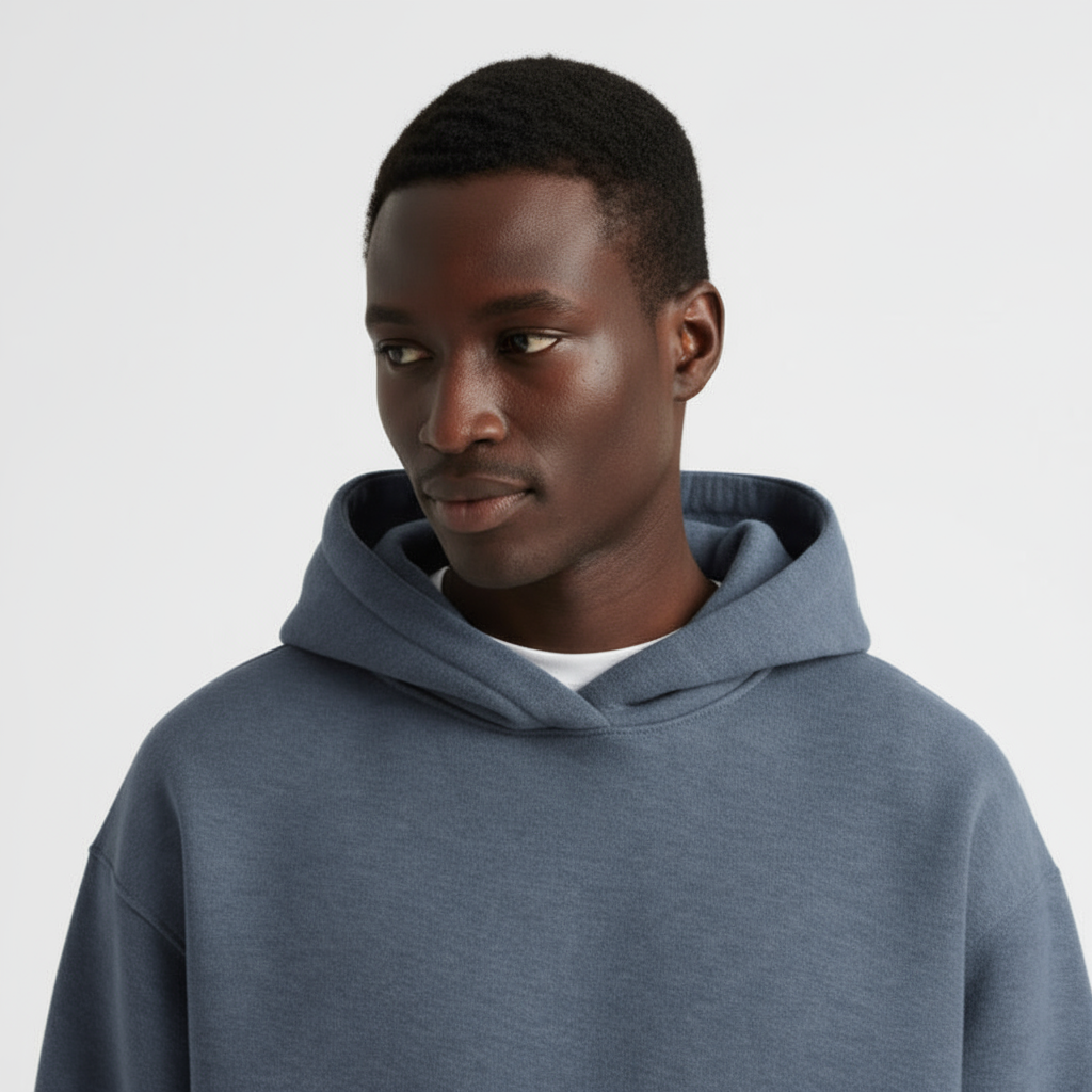 Heavyweight Cotton Men's Hoodie | Essential Casual Wear for Comfort and Warmth | Ideal for Everyday Use