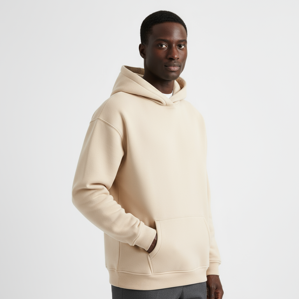 Heavyweight Cotton Men's Hoodie | Essential Casual Wear for Comfort and Warmth | Ideal for Everyday Use