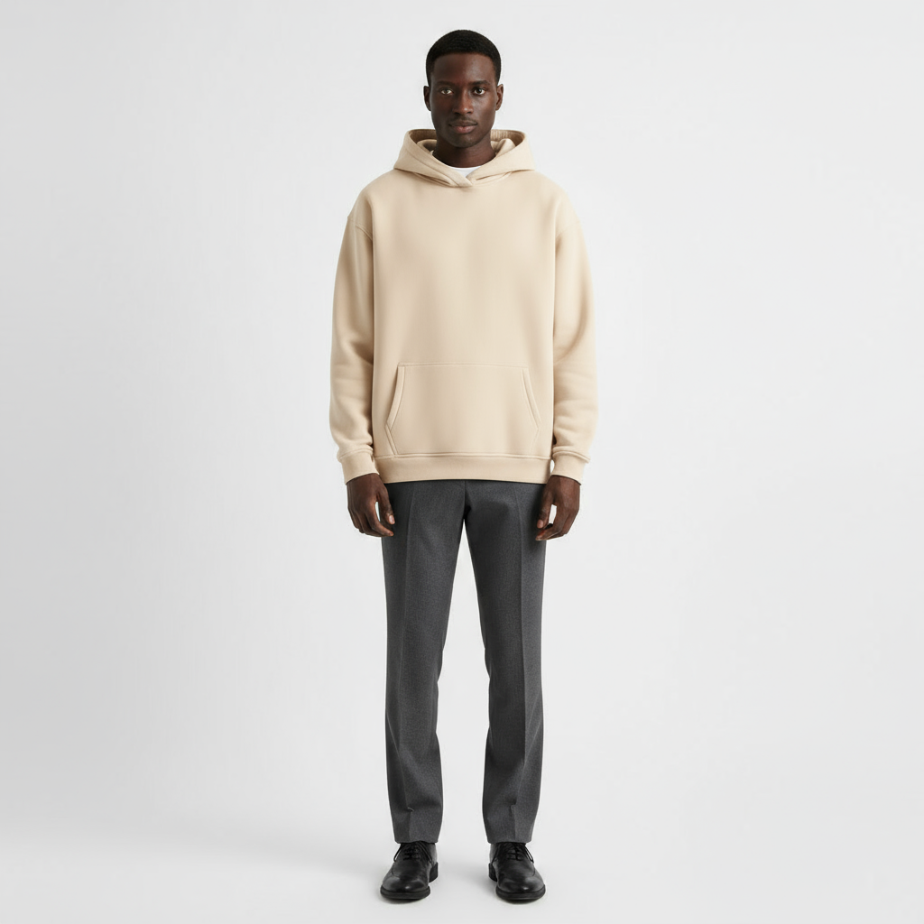 Heavyweight Cotton Men's Hoodie | Essential Casual Wear for Comfort and Warmth | Ideal for Everyday Use