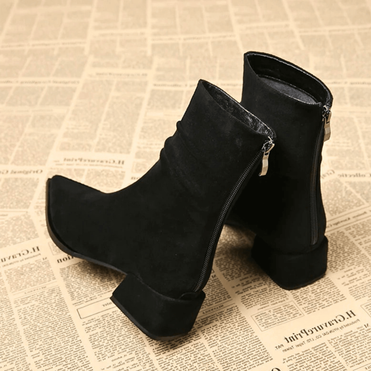 Leather Ankle Boot - Chic Casual Footwear for Everyday Use