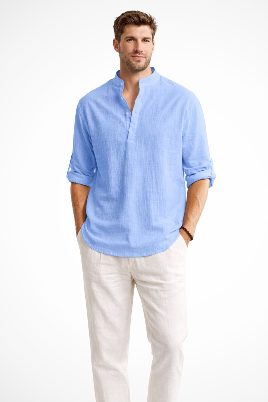 Linen Collared Men's Shirt UK – Smart Casual & Holiday & Resort Wear