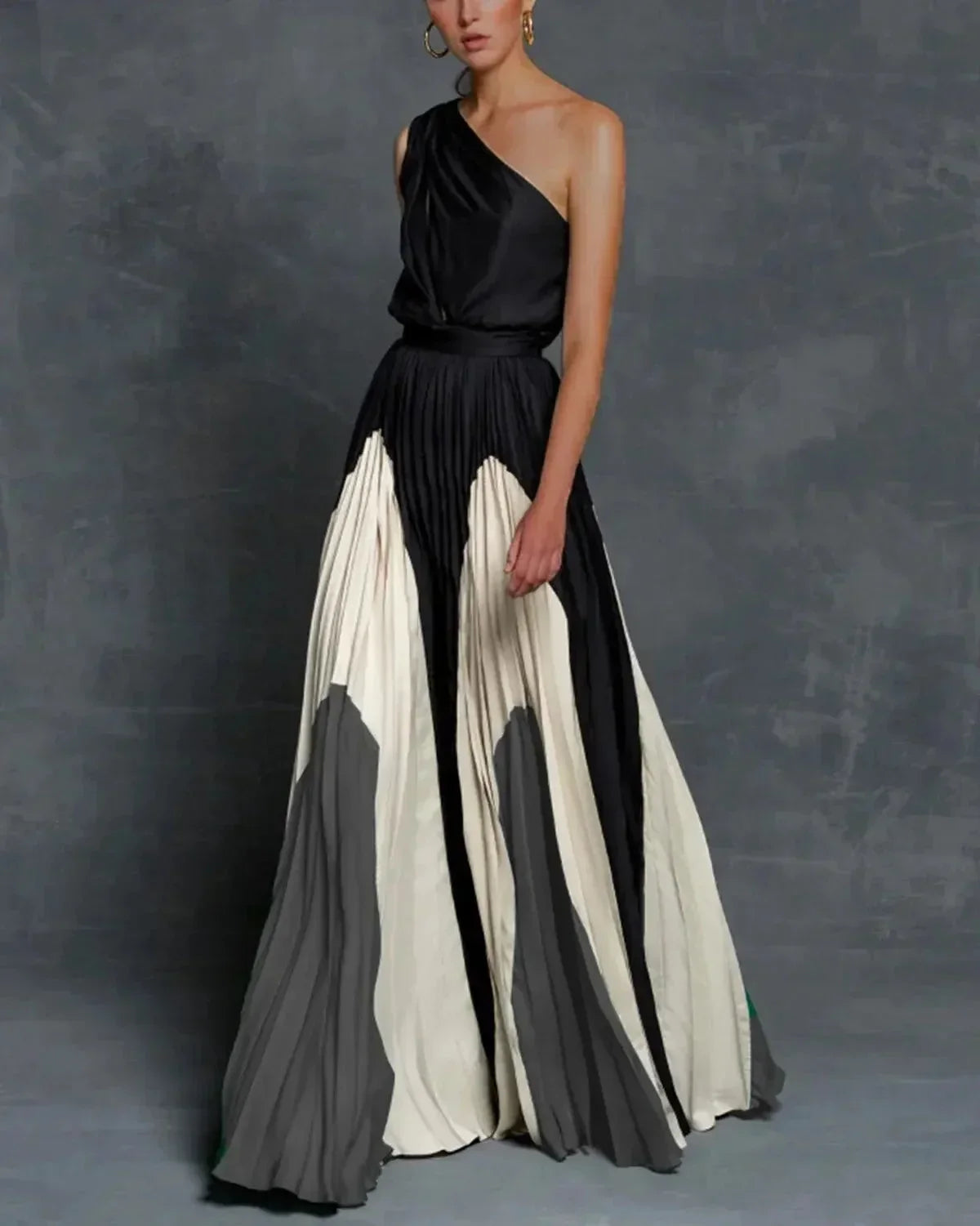 Long One-Shoulder Dress Women UK – Wedding Guest Cocktail Evening Gown, Garden Party
