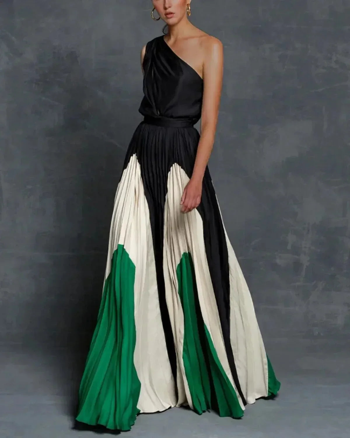 Long One-Shoulder Dress Women UK – Wedding Guest Cocktail Evening Gown, Garden Party