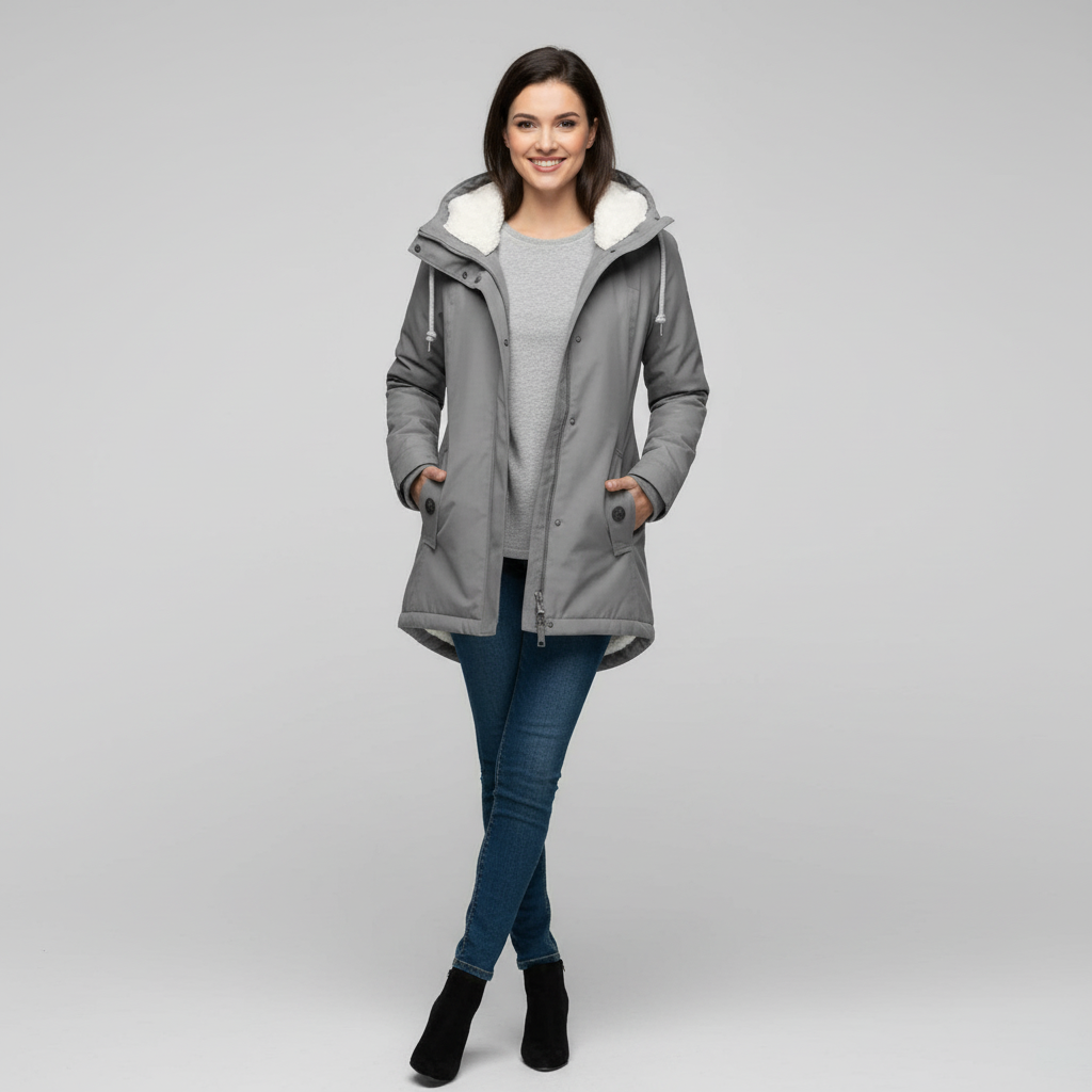 Long Waterproof Winter Jacket for Women - Insulated, Stylish Design for Cold Weather Protection