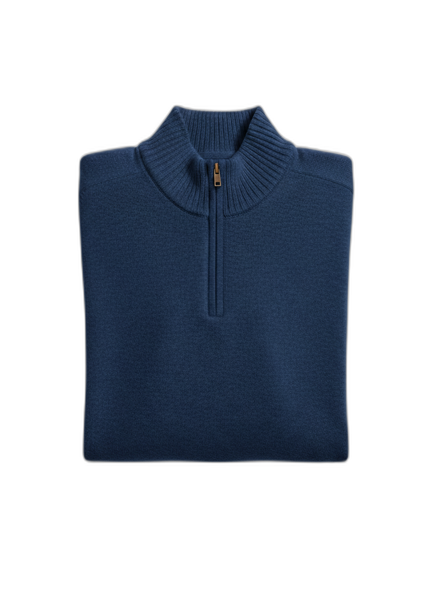 Men's Cashmere Sweater with Zipper - Soft, Stylish Knitwear for Casual or Formal Wear