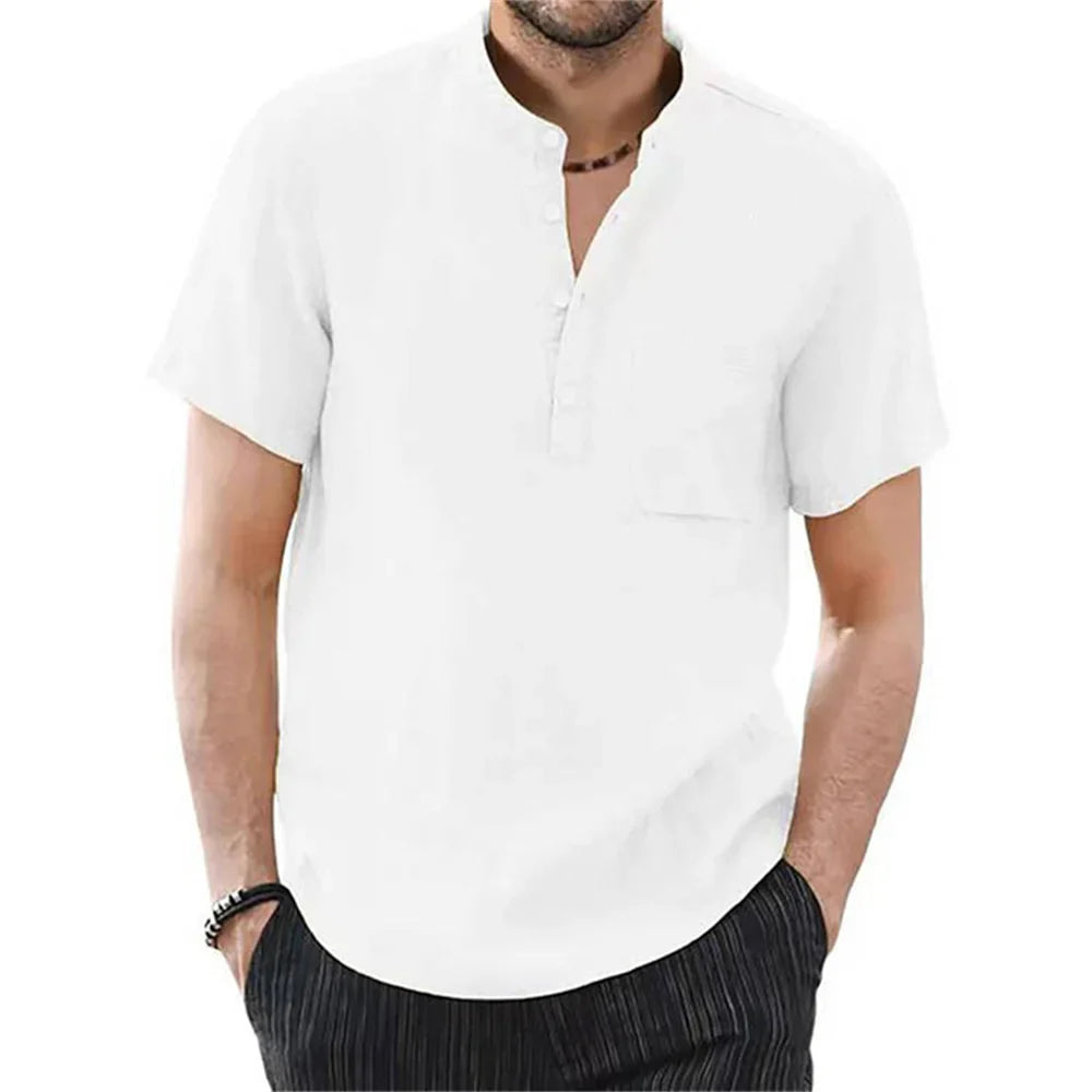 Linen Short Sleeve Men's Shirt UK – Smart Casual & Holiday & Resort Wear