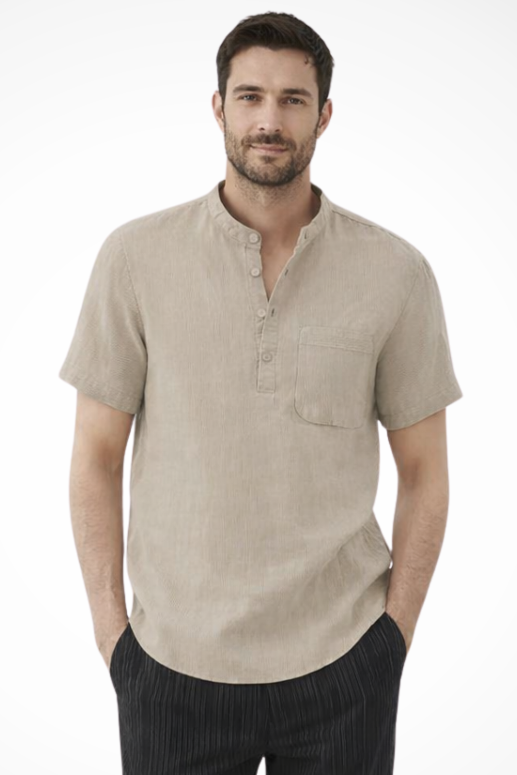 Linen Short Sleeve Men's Shirt UK – Smart Casual & Holiday & Resort Wear