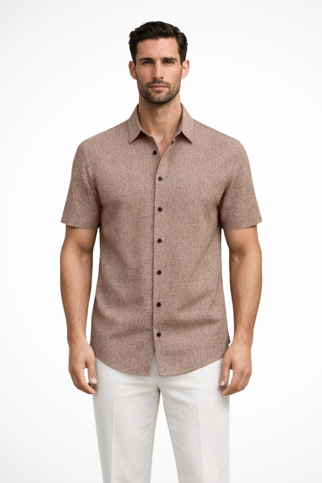 Cotton Short Sleeve Men's Shirt UK – Smart Casual & Holiday & Resort Wear