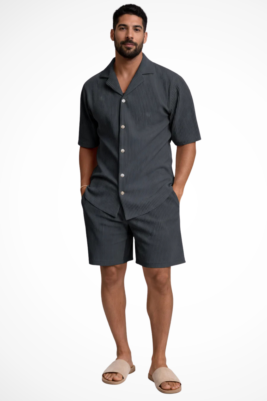 Short Sleeve Shirt And Shorts Men's Shirt UK – Smart Casual & Holiday & Resort Wear