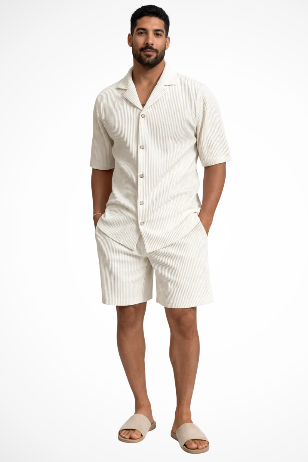 Short Sleeve Shirt And Shorts Men's Shirt UK – Smart Casual & Holiday & Resort Wear
