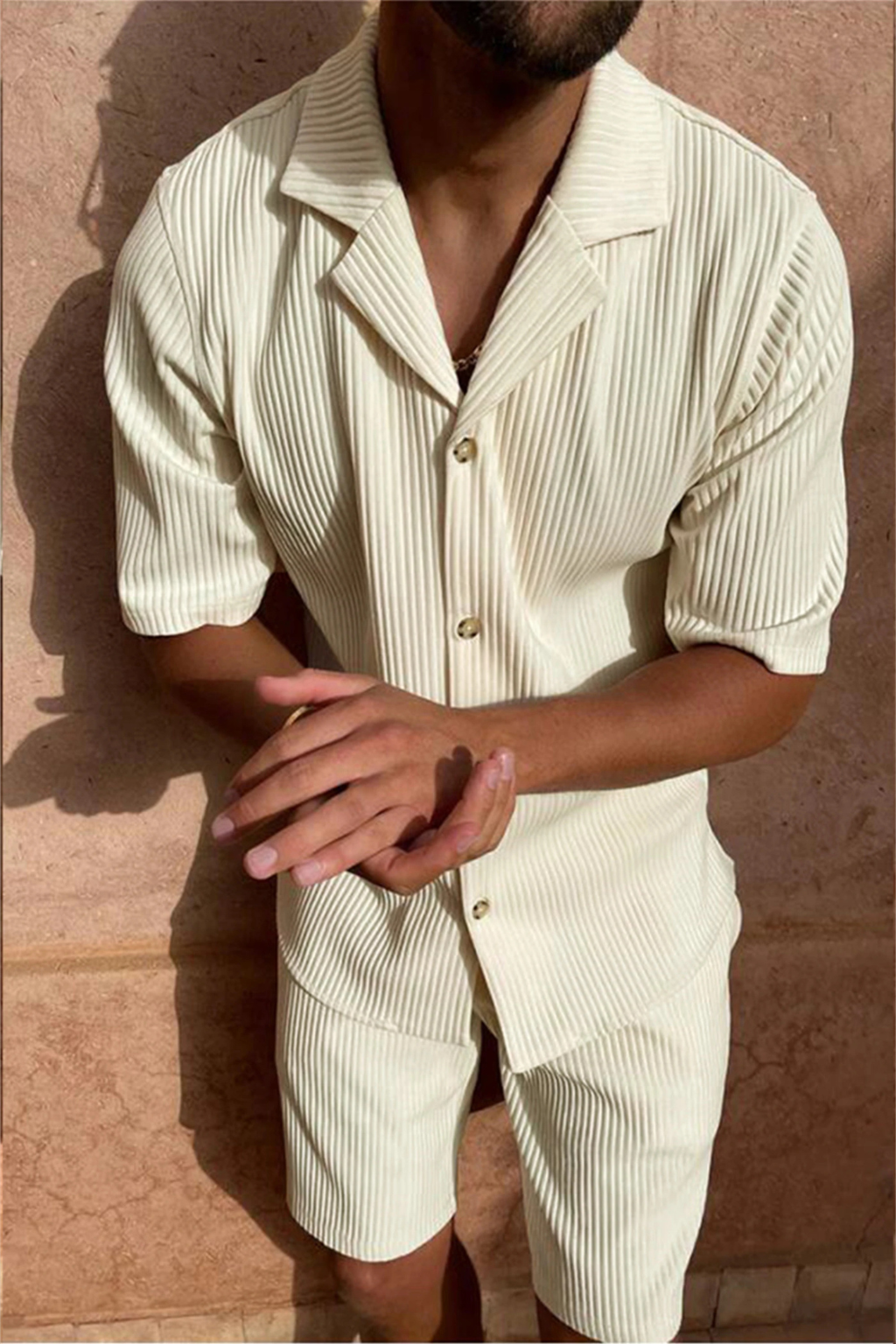 Short Sleeve Shirt And Shorts Men's Shirt UK – Smart Casual & Holiday & Resort Wear