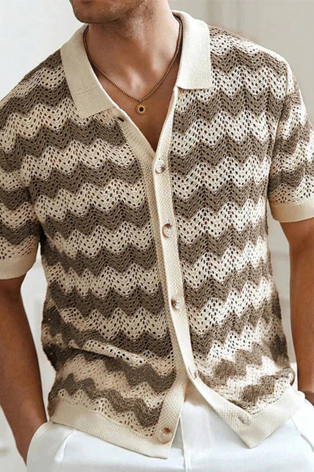 Knit Short Sleeve Men's Shirt UK – Smart Casual & Holiday & Resort Wear