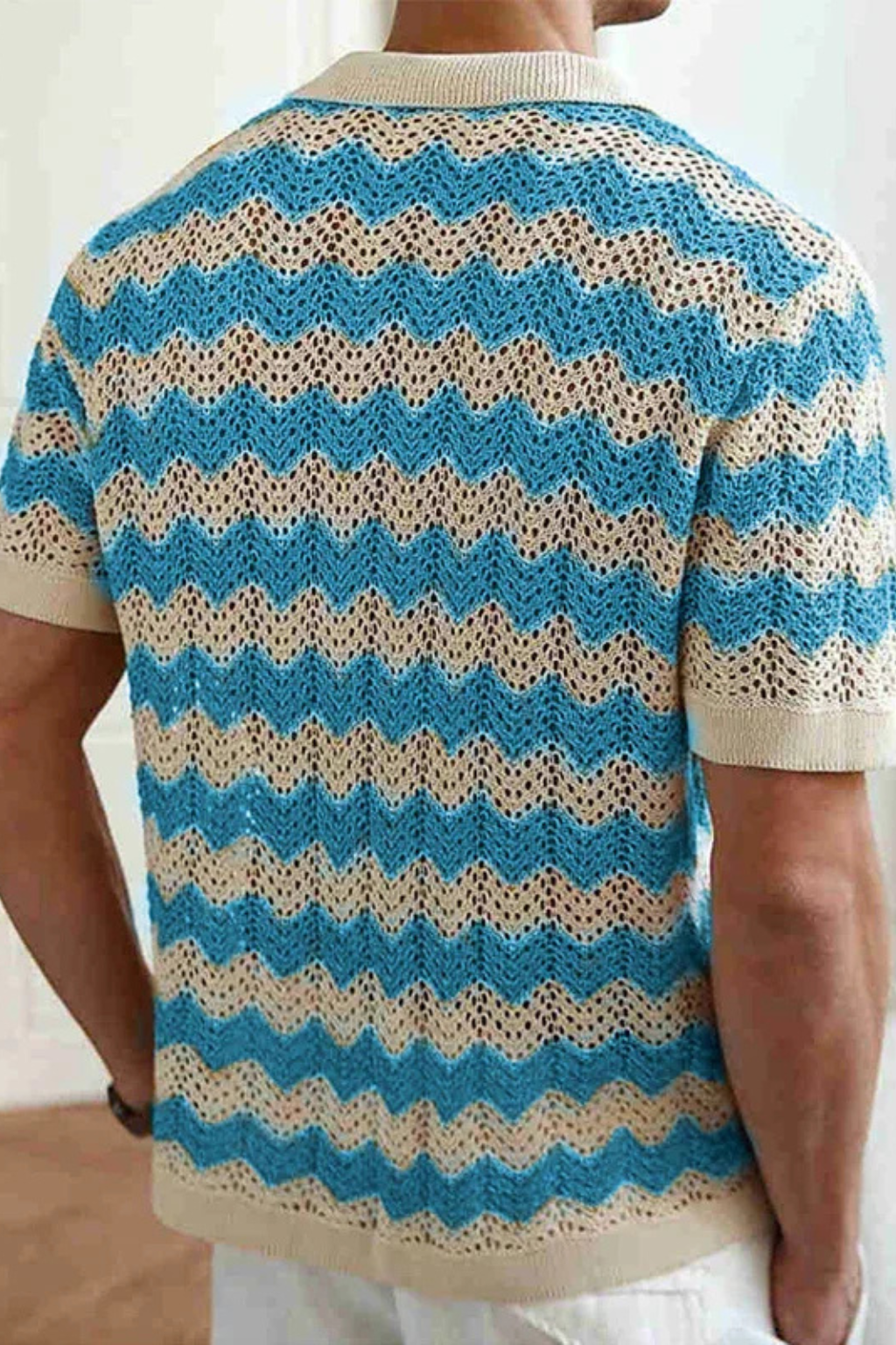 Knit Short Sleeve Men's Shirt UK – Smart Casual & Holiday & Resort Wear
