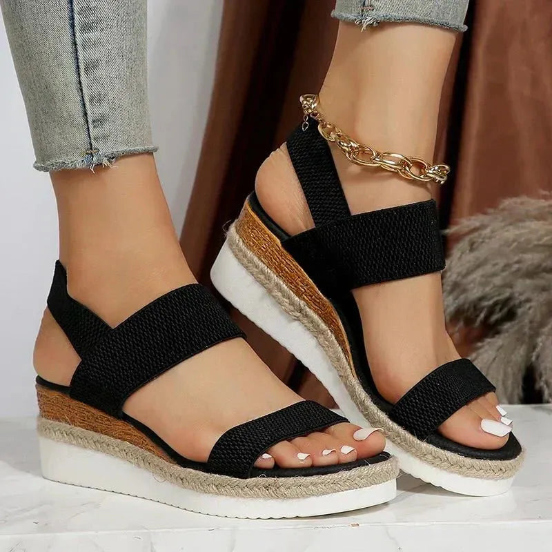 Orthopedic Platform Sandals for Women UK – Smart Casual Holiday Wear Evening Footwear