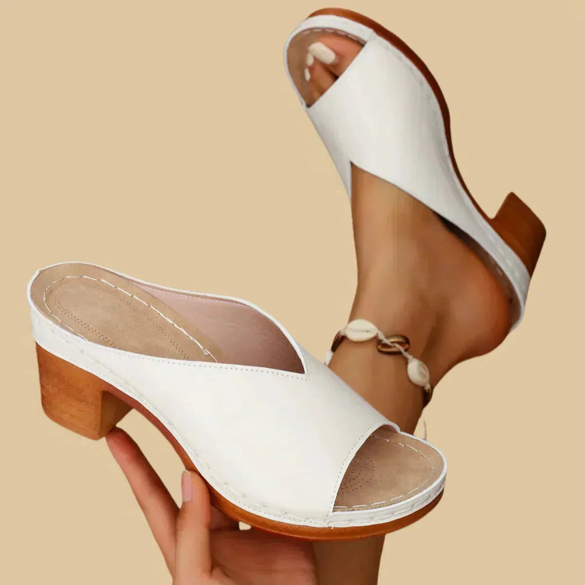 Orthopedic Sandals with Thick Heels Women UK – Smart Casual Holiday Wear Evening