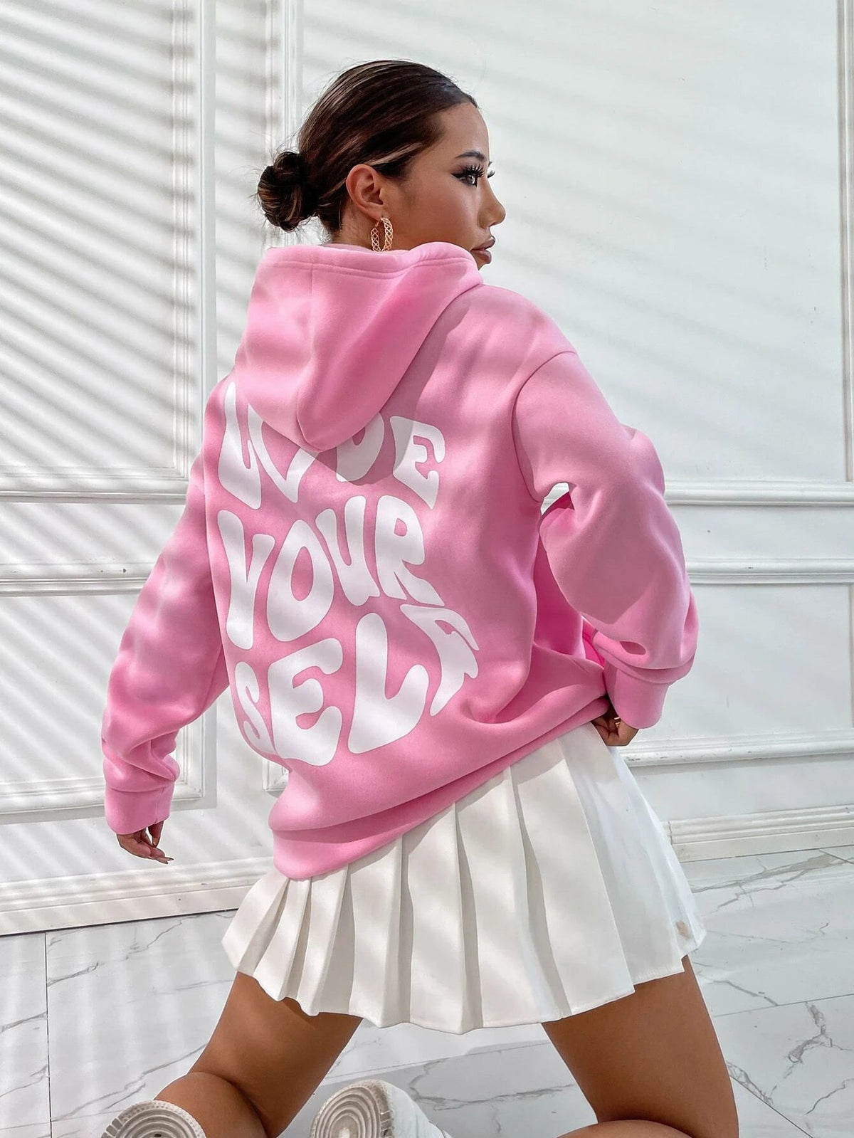 Women’s Hoodie with Drawstring Hood, Front Kangaroo Pocket – Casual, Everyday Wear