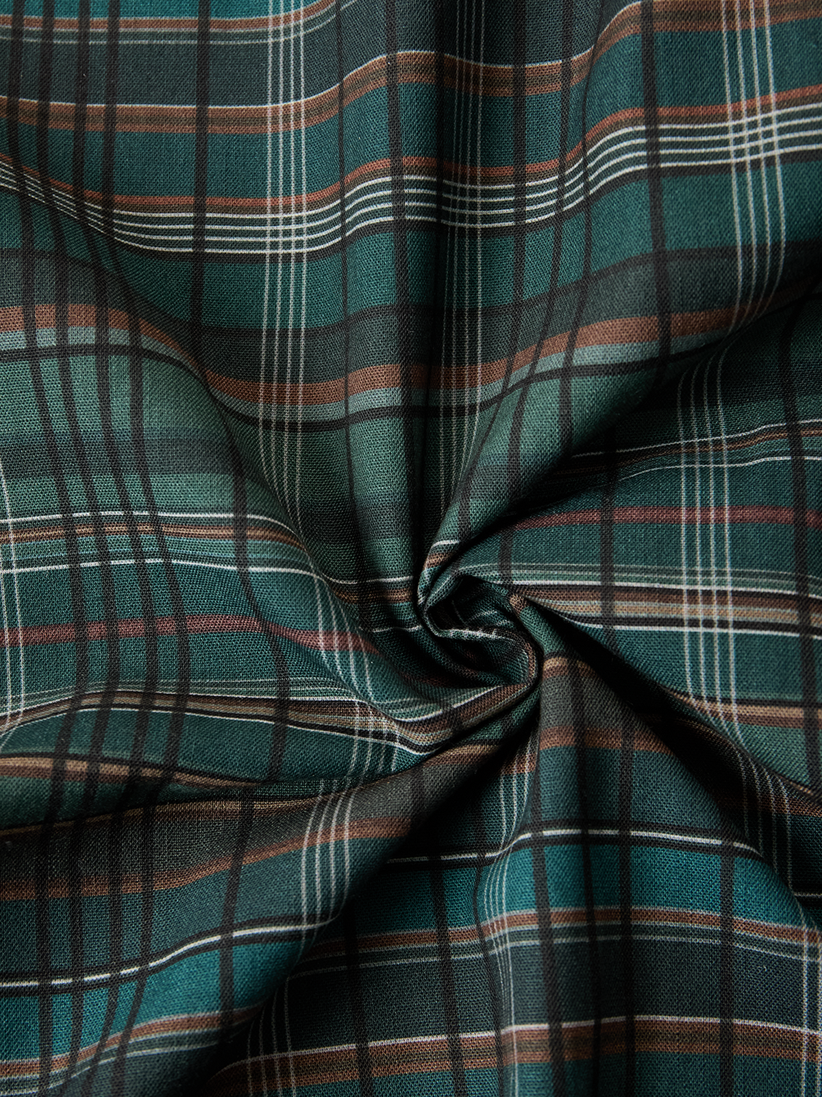 Plaid Maxi Dress with Lapel Collar - Women's Single-Breasted Shirt Style