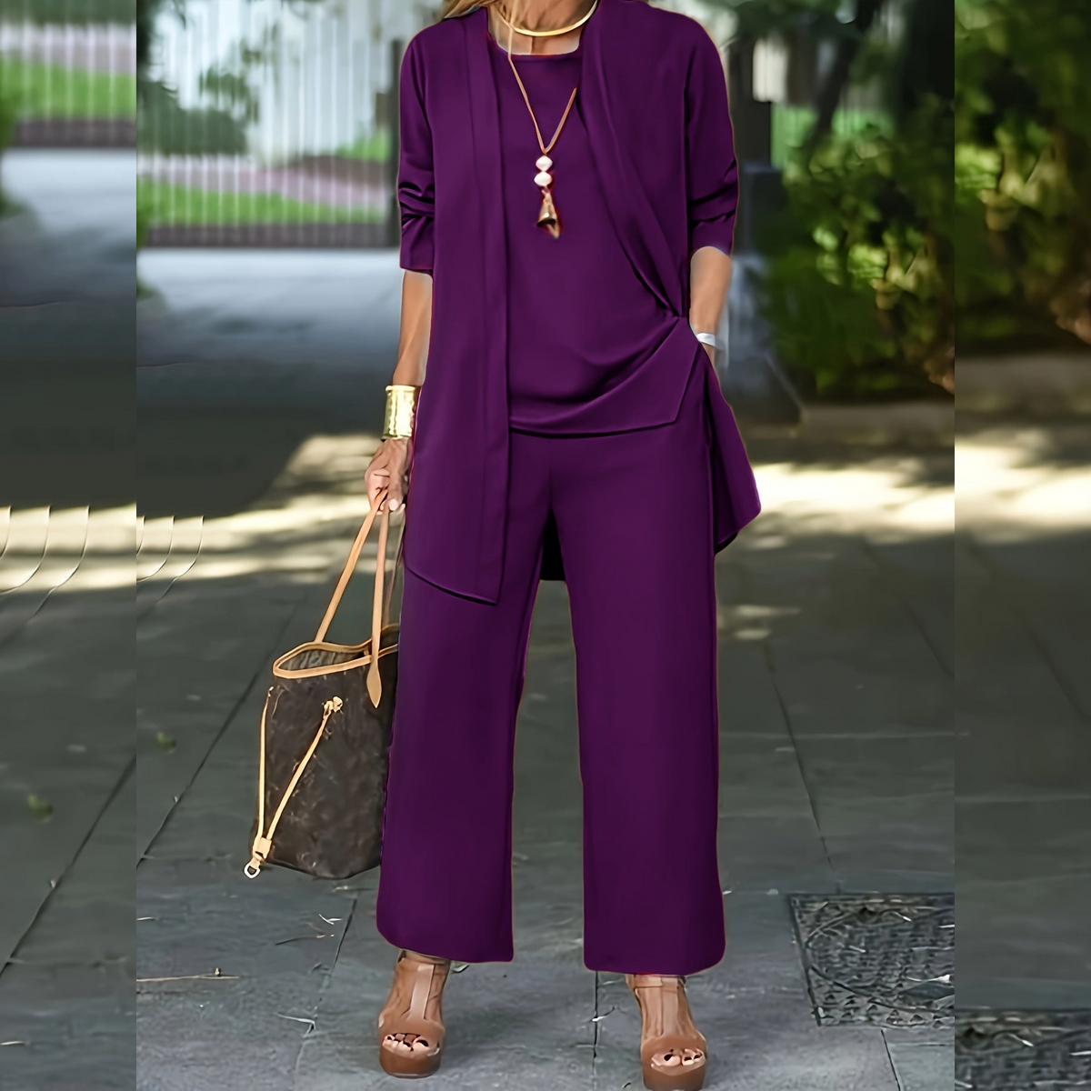 Three Piece Casual Wear Set - Stylish Design for Versatile Outfits