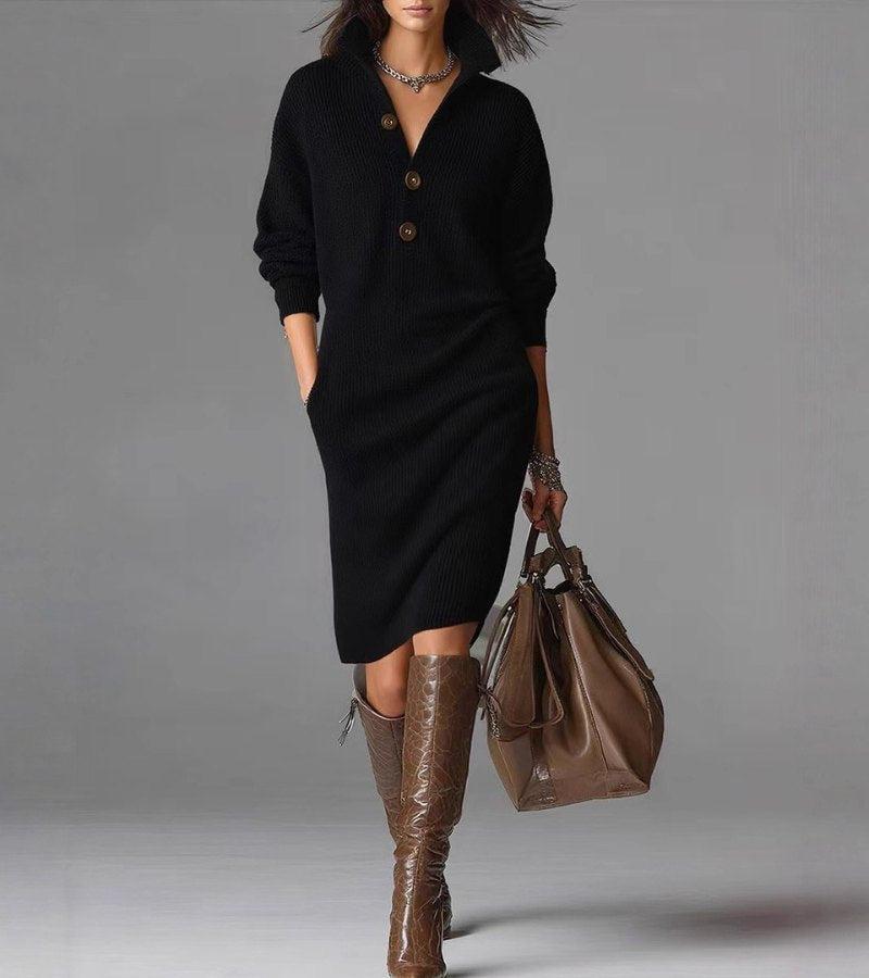 Warm Knit Dress for Women | Elegant and Comfortable Casual Wear