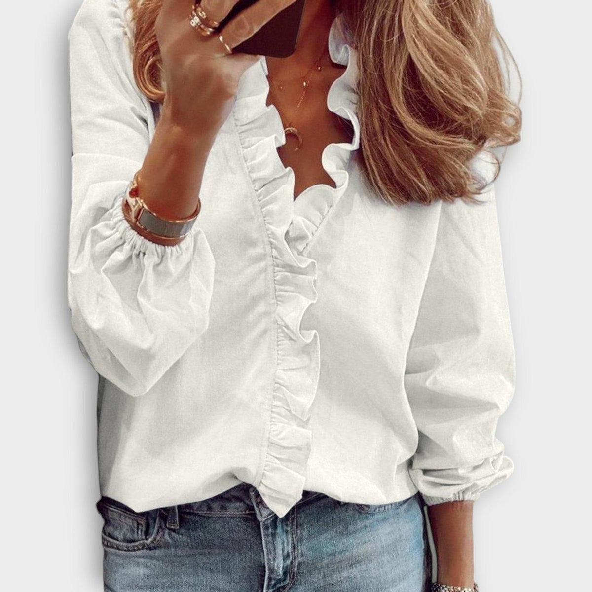 White Blouse for Women UK – Smart Casual Office Holiday Wear