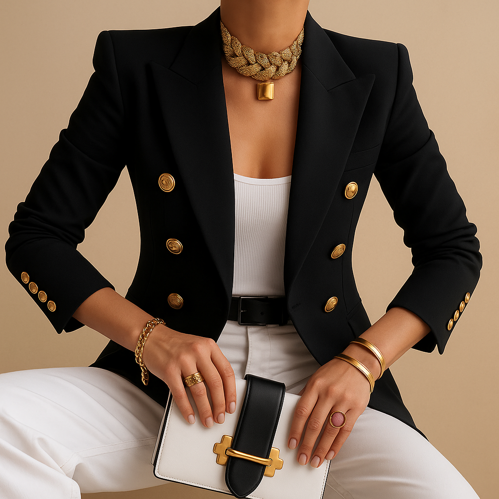 Women's Long Elegant Blazer | Tailored Fit, Lightweight Fabric, Perfect for Office or Evening Wear
