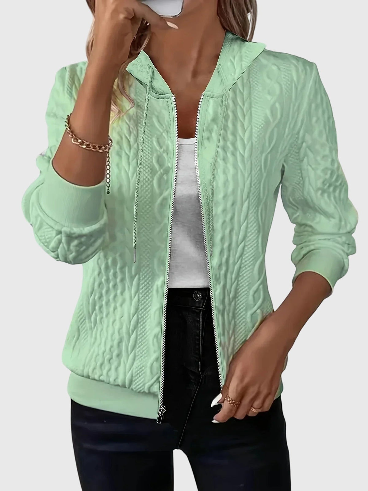 Women's Zipper Hoodie – Casual, Everyday Wear