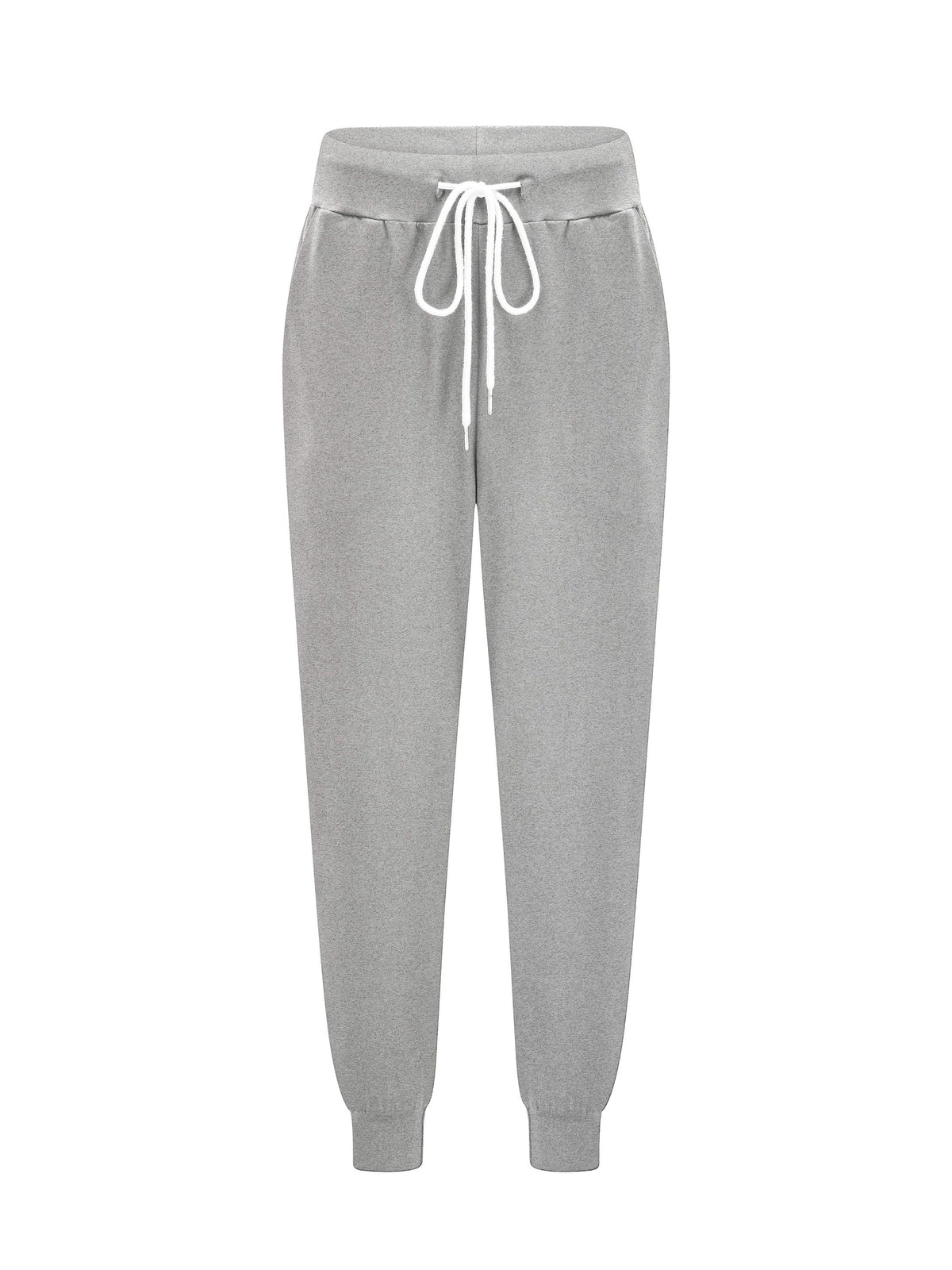 Women's Tapered Drawstring Joggers with Pockets, Yellow – Casual, Loungewear