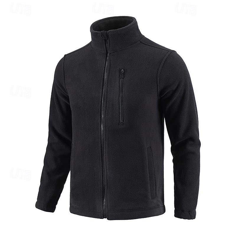 Fleece Jacket Men's Full-Zip Green – Casual, Outdoor