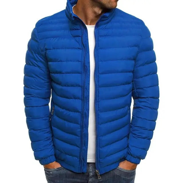 Puffer Jacket Men's Quilted Lightweight Coat – Casual, Winter